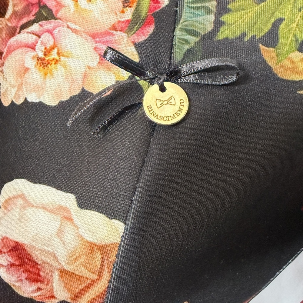 Italian Floral Scuba Dress - Picture 6 of 10